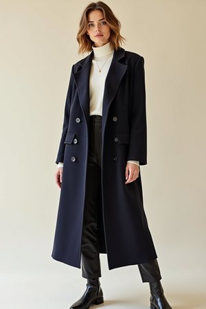 Veste blazer bleu et noir
