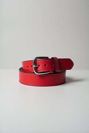 Blazer rouge et sa ceinture
