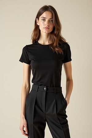 Top léger noir