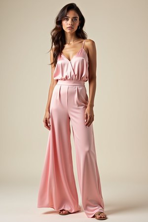 Top fluide satin rose