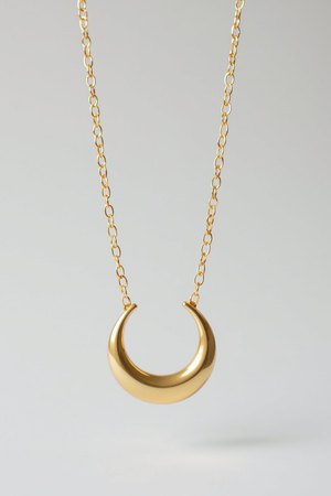 Collier demi-lune couleur Or
