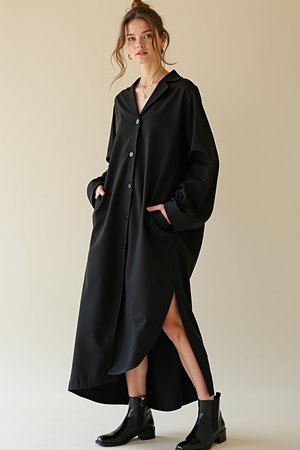 Tunique oversize noir