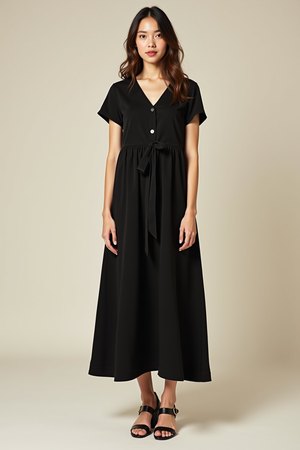 Robe casual noire