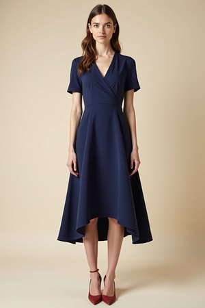 Robe rayé bleu marine