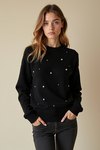 pull noir femme