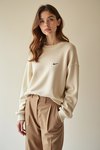 pull femme beige