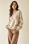 pull over beige femme
