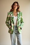 veste blazer imprime tropical