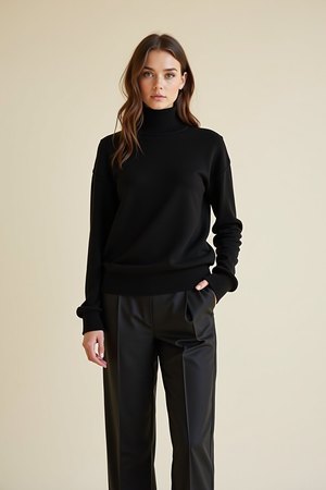 Pull sans manches noir