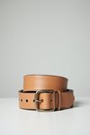 ceinture en cuir beige