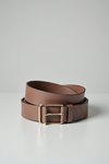 ceinture en cuir taupe