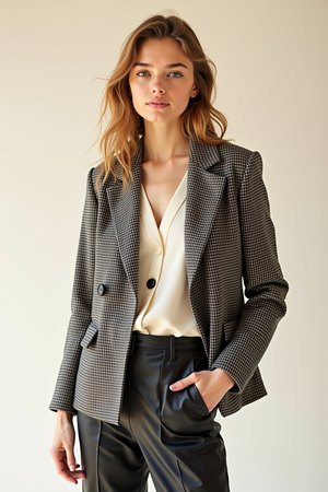 veste en tweed femme