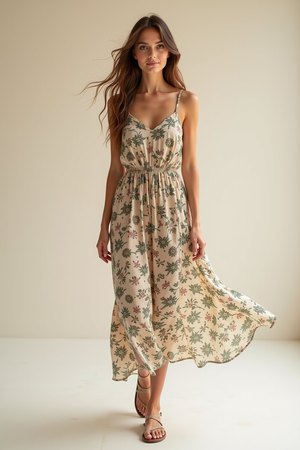 robe fluide imprimée