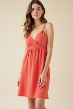 Robe corail femme