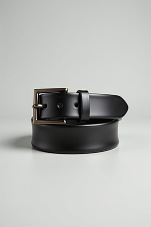 Ceinture en cuir noir