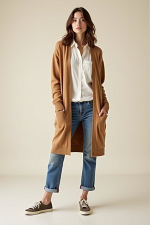 gilet pour femme camel