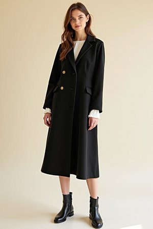 robe en tweed noire