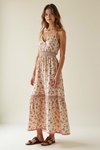 Robe longue imprimee