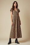 robe longue imprimee leopard