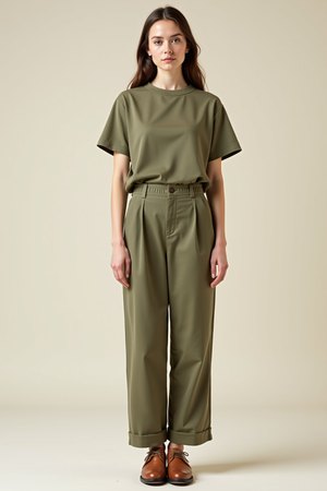 Ensemble pantalon femme kaki